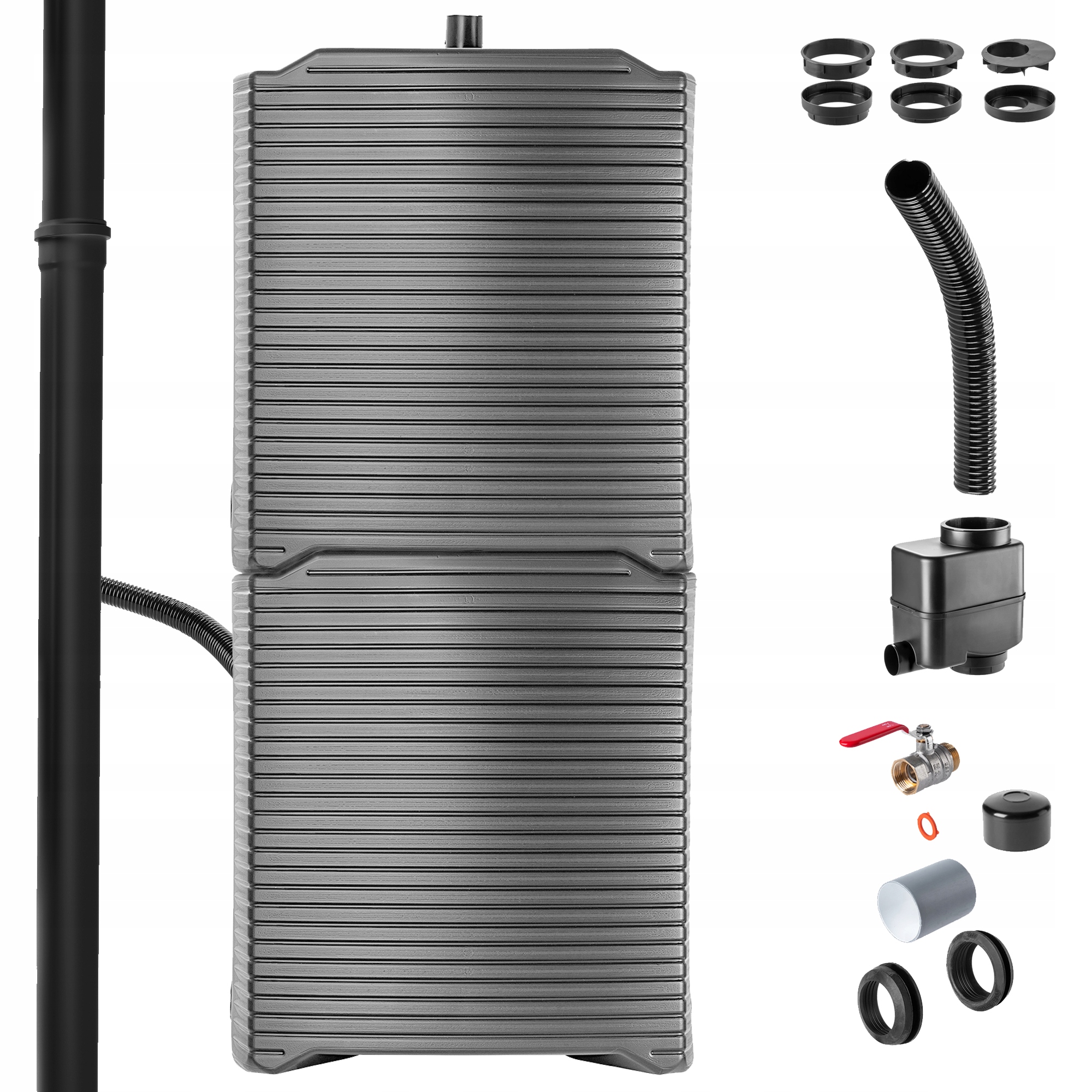 Nádržka Na Dažďovú Vodu 250 L Dažďová Súprava Plastová Modulárna Sada