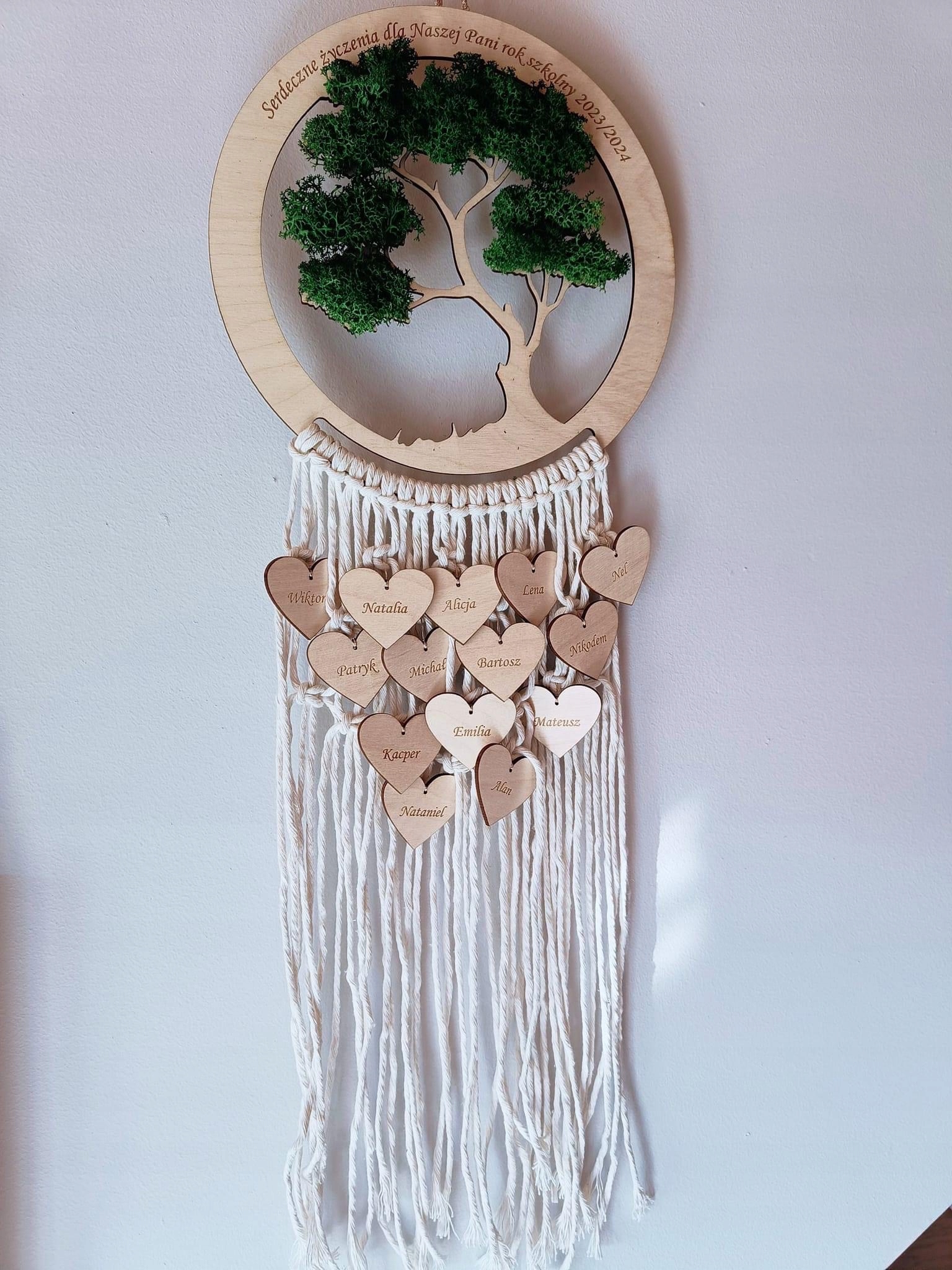 Prezent na Dzień Babci i Dziadka baza pod chrobotka drewniane Drzewo 25cm Marka inna