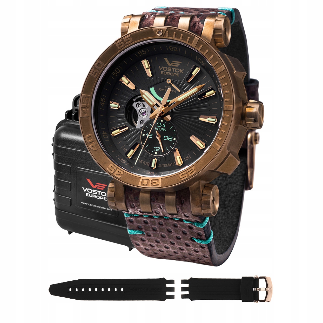 Pánské Hodinky Vostok Europe YN84-575O540 hnědý řemínek