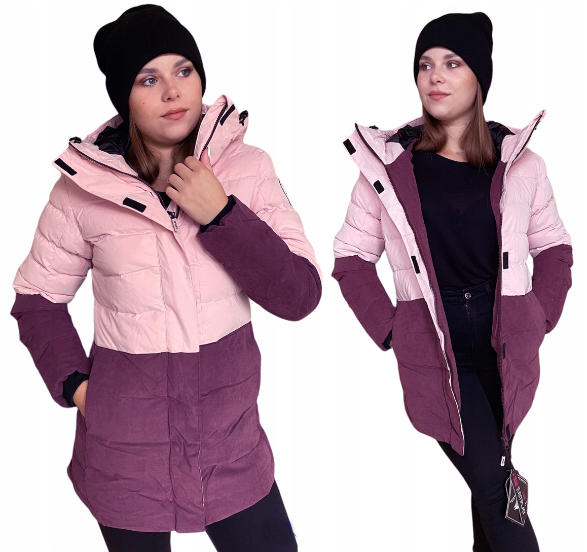 

Pikowana Kurtka Zimowa Damska Plaszczyk Ciepła M