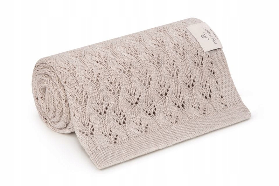 

Ażurowy Kocyk Bambusowy 80X100 Light Beige My Memi