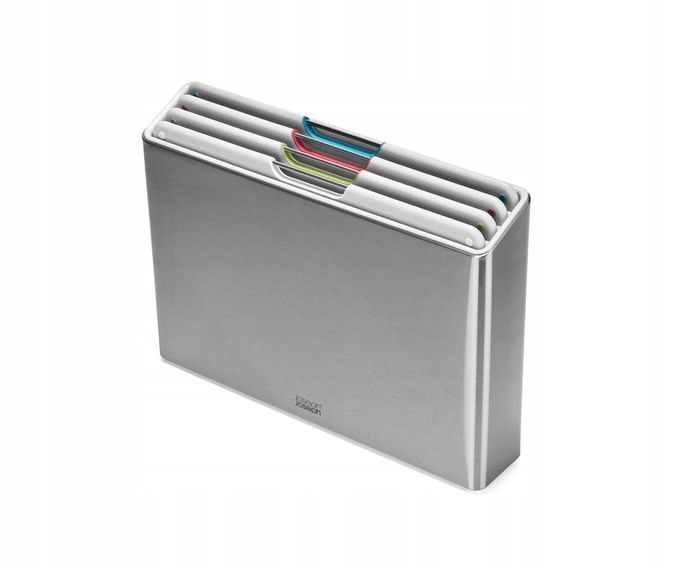 Sada 4 dosiek na krájanie stojan Folio Steel Joseph Joseph