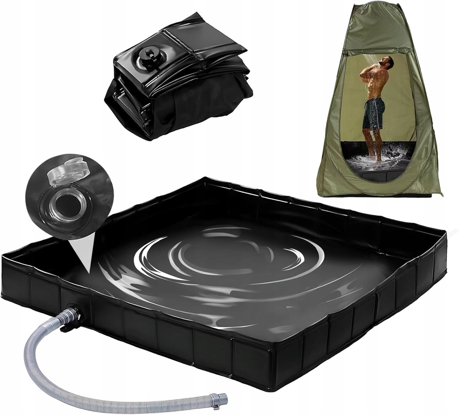 Akcesoria K Základně Kempingové Sprchy Udržuje Nohy V Čistotě