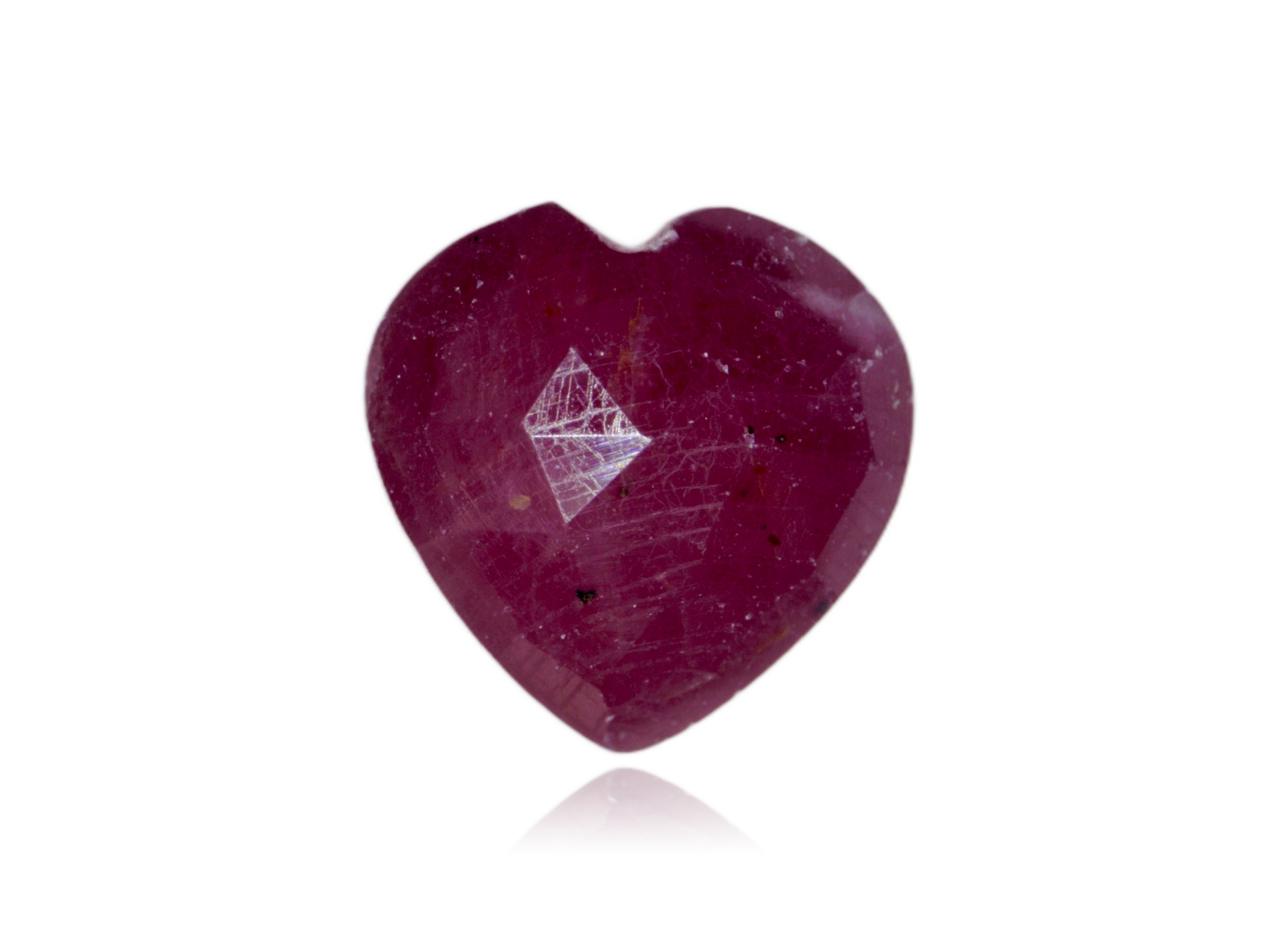 Přírodní Rubín 3.92ct Srdce Myanmar eCertifikát Wbd