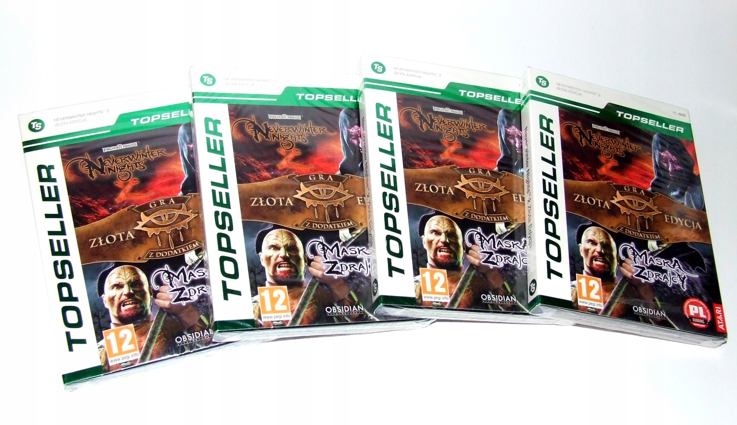 NEVERWINTER NIGHTS 2 + MASKA ZDRAJCY Złota Edycja [PL] NOWA - ZAFOLIOWANA
