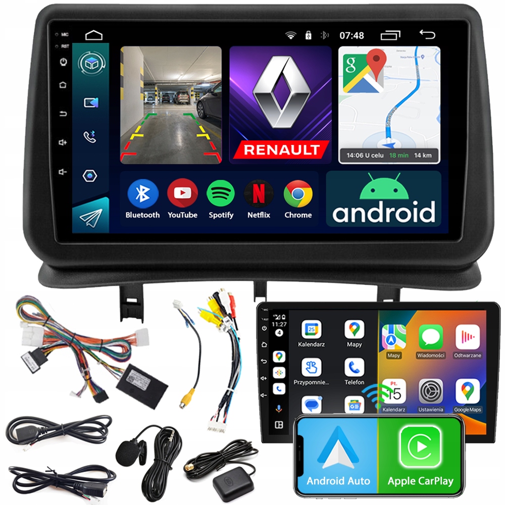 Rádio Navigace Android RS-305 Renault Clio III 2005-2014 2GB 9"