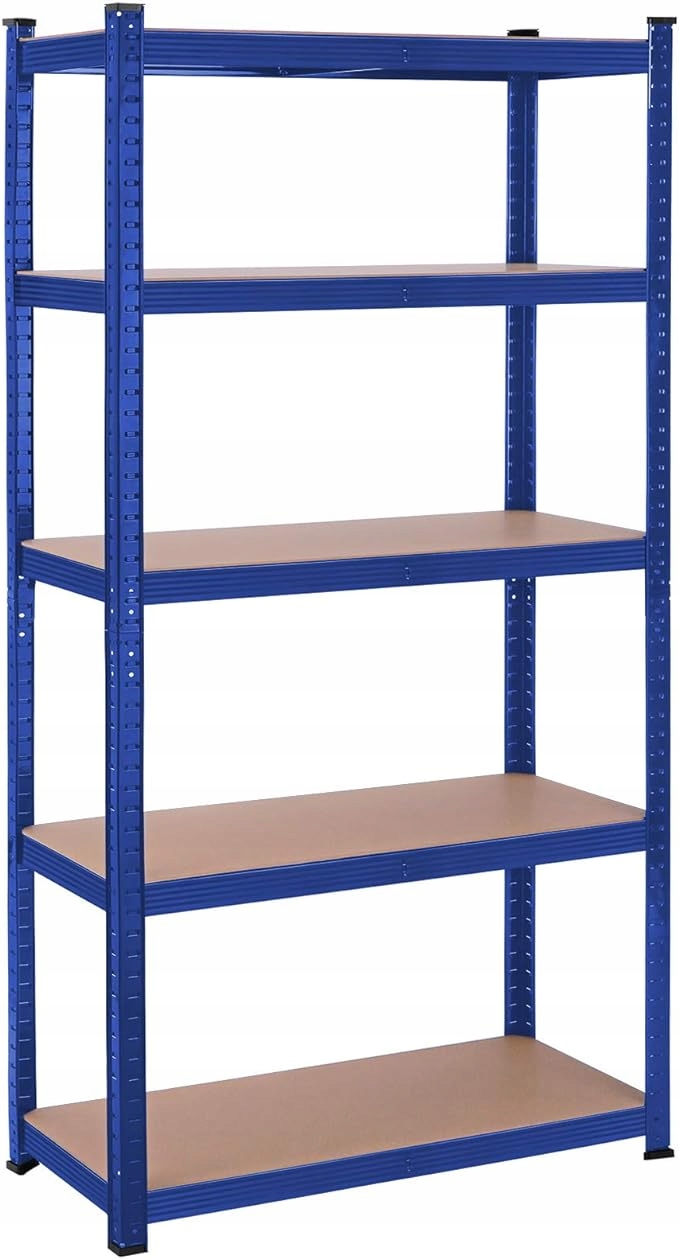 Kovový Úložný Regál Modrý Do 875 Kg Songmics 180 X 90 X 40 CM