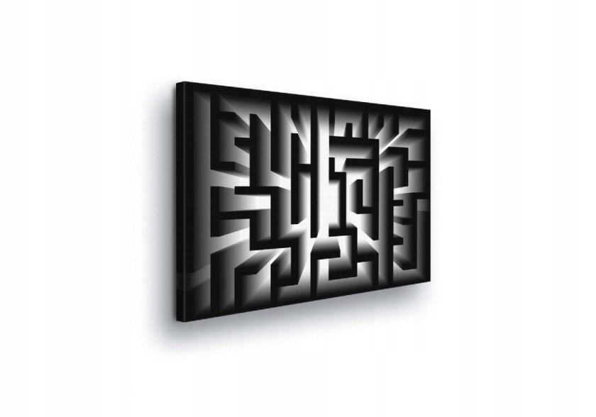 Obraz 100x75 Labyrint 3D geometrická abstrakce minimalismus iluze hloubka