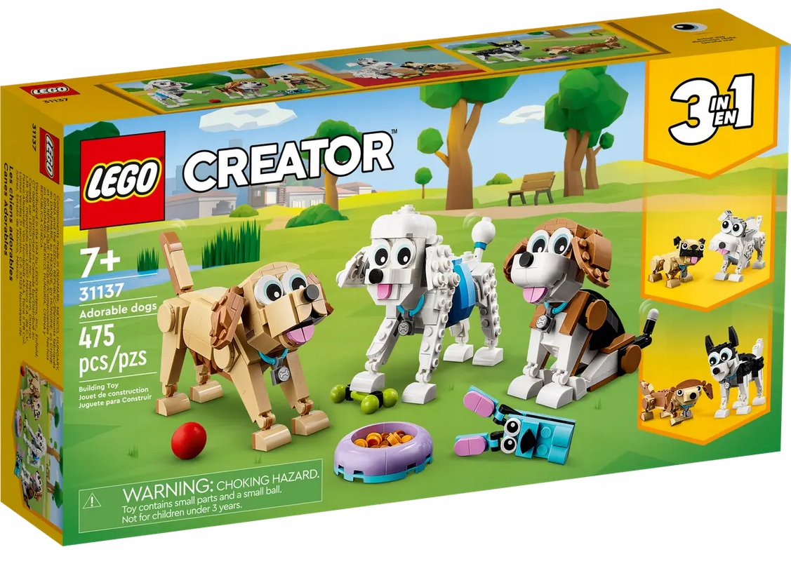 Lego Creator 3 w 1 31137 Urocze psiaki