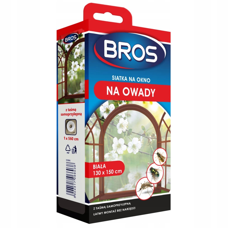 

Moskitiera siatka na okno Biała 150 x 180cm