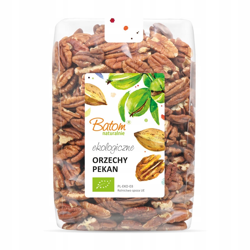 Bio orzechy Pekan 100% bez Gmo duże maślane 1kg Batom