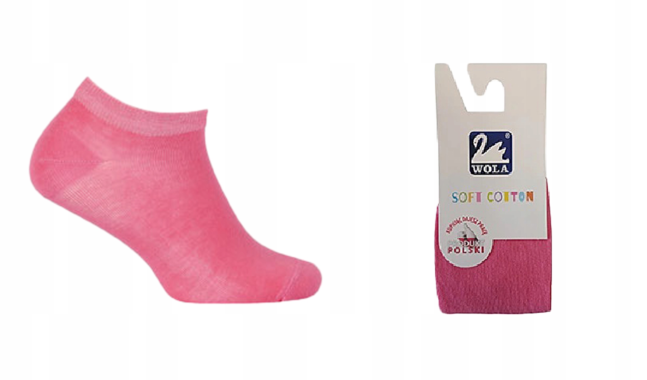 

Wola stopki dziecięce Soft Cotton różowe 30/32