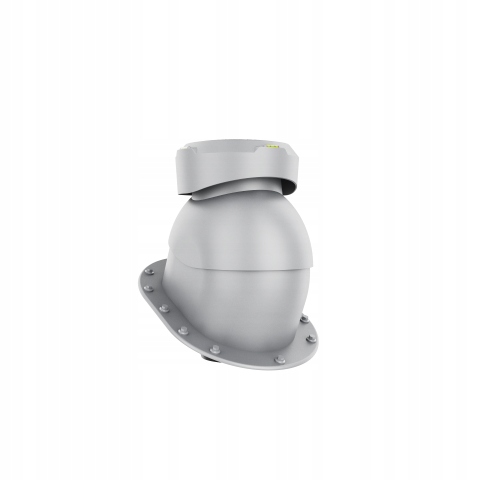 Kanalizační větrací otvor 150 mm pro ploché krytiny, Stříbrná Ral 9006