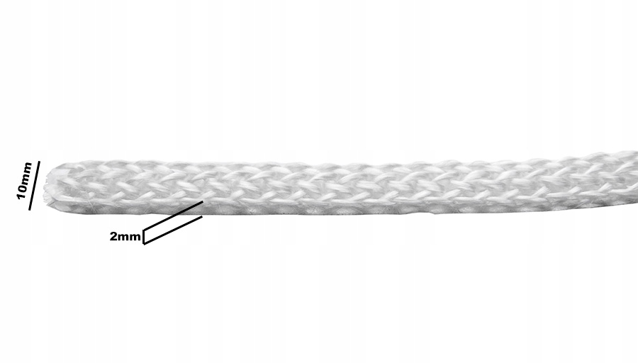 Uszczelka żaroodporna samoprzylepna 2mm biała Typ Inne elementy