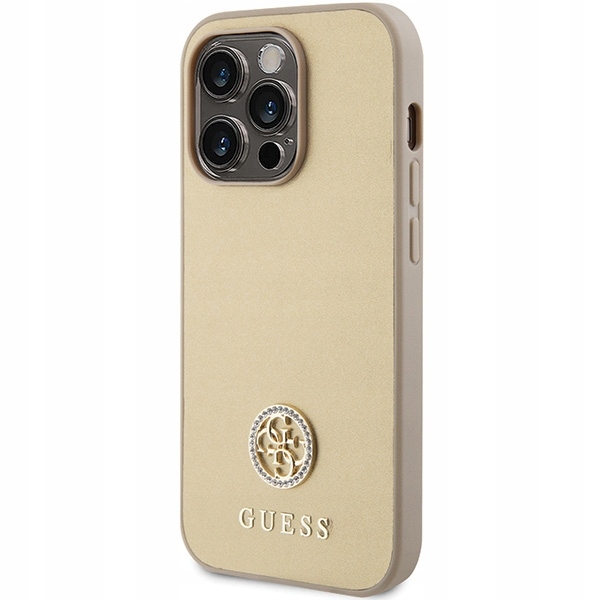 Guess Case Hardcase Do Iphone 15 Pro Max 6.7 Z Metalowym Logo Strassowe