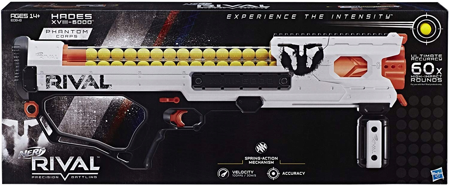 NERF RIVAL WYRZUTNIA HADES MAGAZYNEK NA 60 KULEK Rodzaj pistolety
