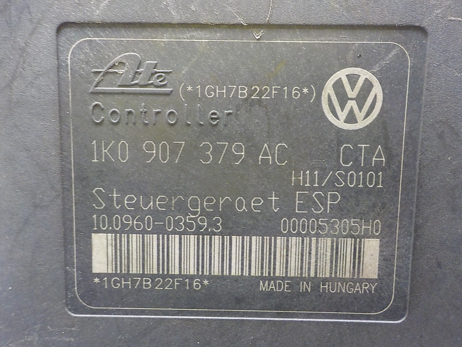 AUDI A3 II 8P Pompa ABS 1K0907379AC 10.0960-0359.3