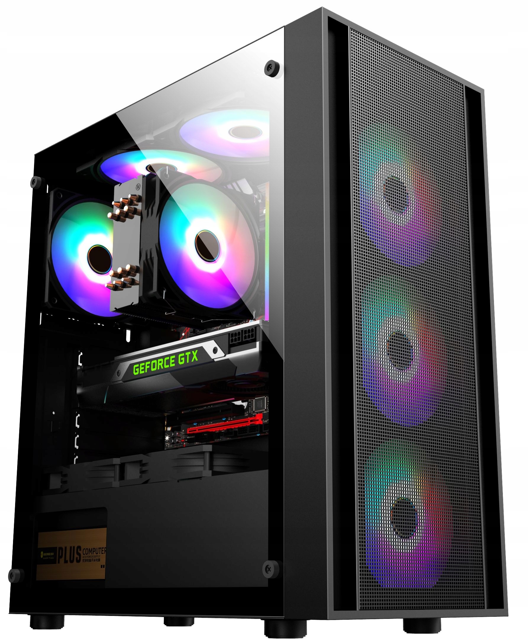 Obudowa Gamingowa Atx Rocket ROCC01 4x Led Argb Hartowane Szkło