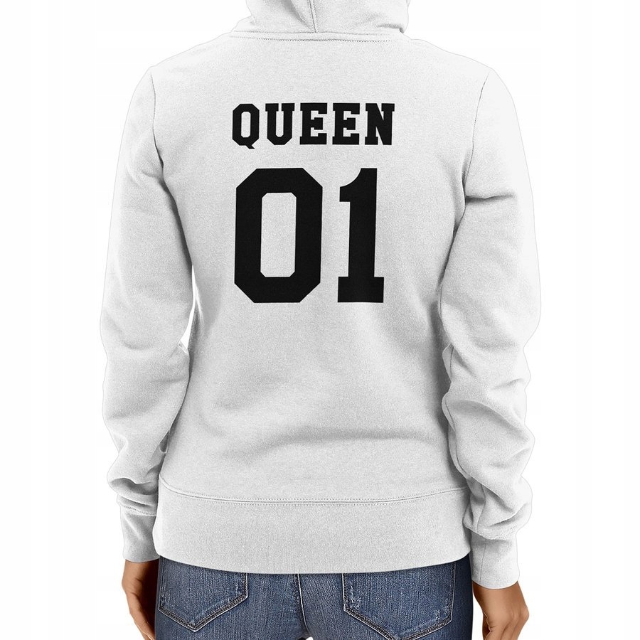 

Bluza na prezent dla niej - Queen, biała 2XL