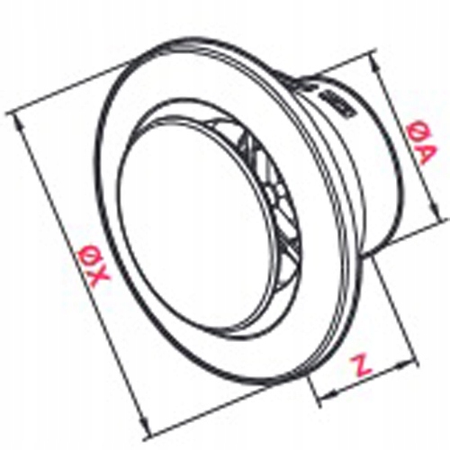 ANEMOSTAT WYWIEWNY ZAWÓR WYWIEWNY BIAŁY Fi 75 Marka Awenta