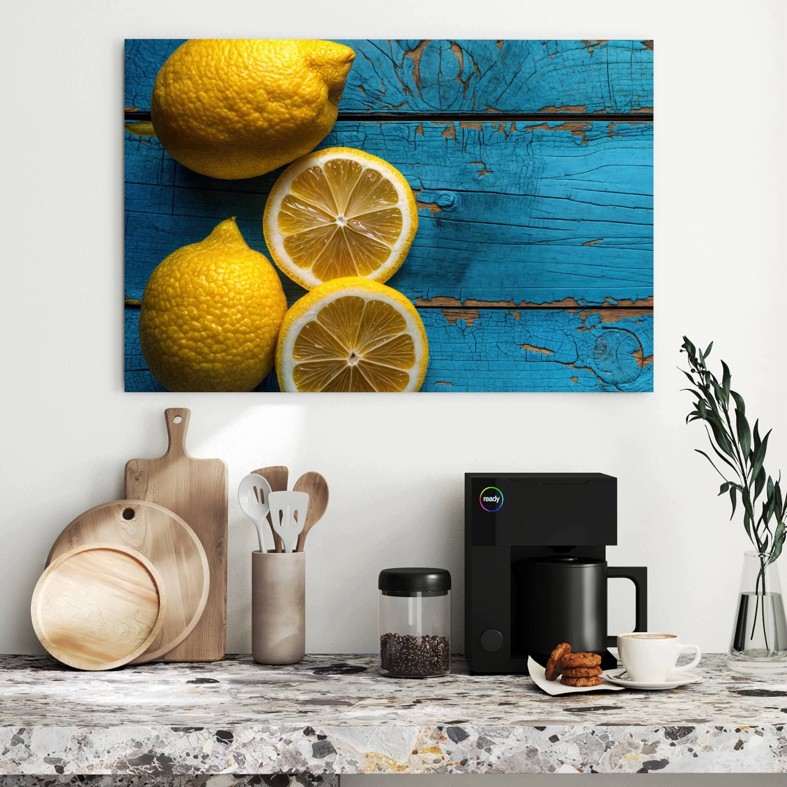 Magnetická tabule Citronu Dřevo 90 × 60 cm