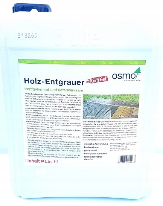 Osmo Gél na odstraňovanie šedej farby 10L 6609