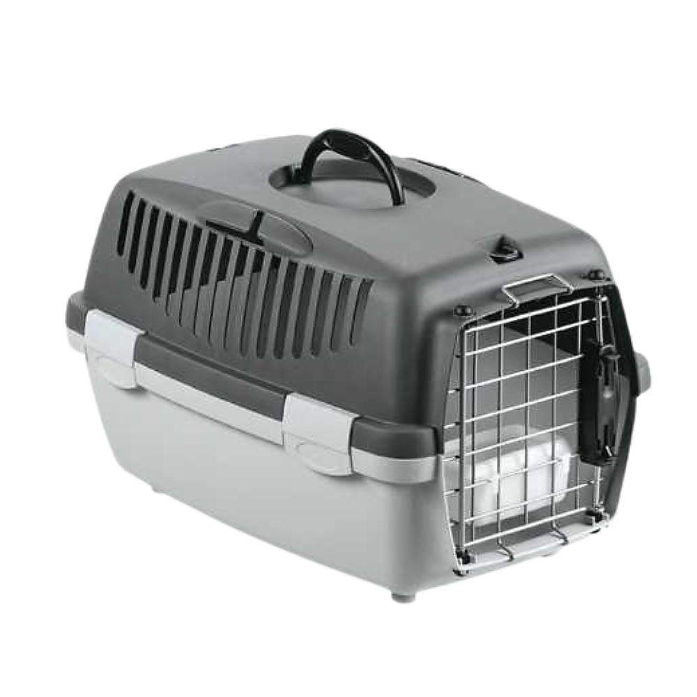 Levně Gulliver 1 Deluxe s miskou kovová dvířka, šedá