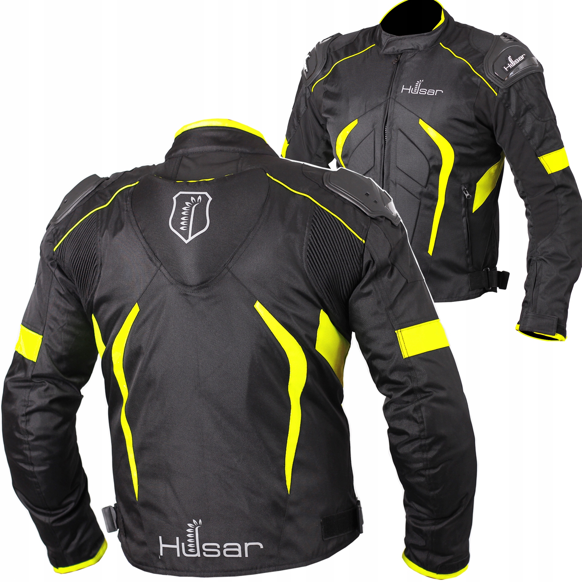 Motocyklová Bunda S Hrbem Husar Rapid Gp fluo