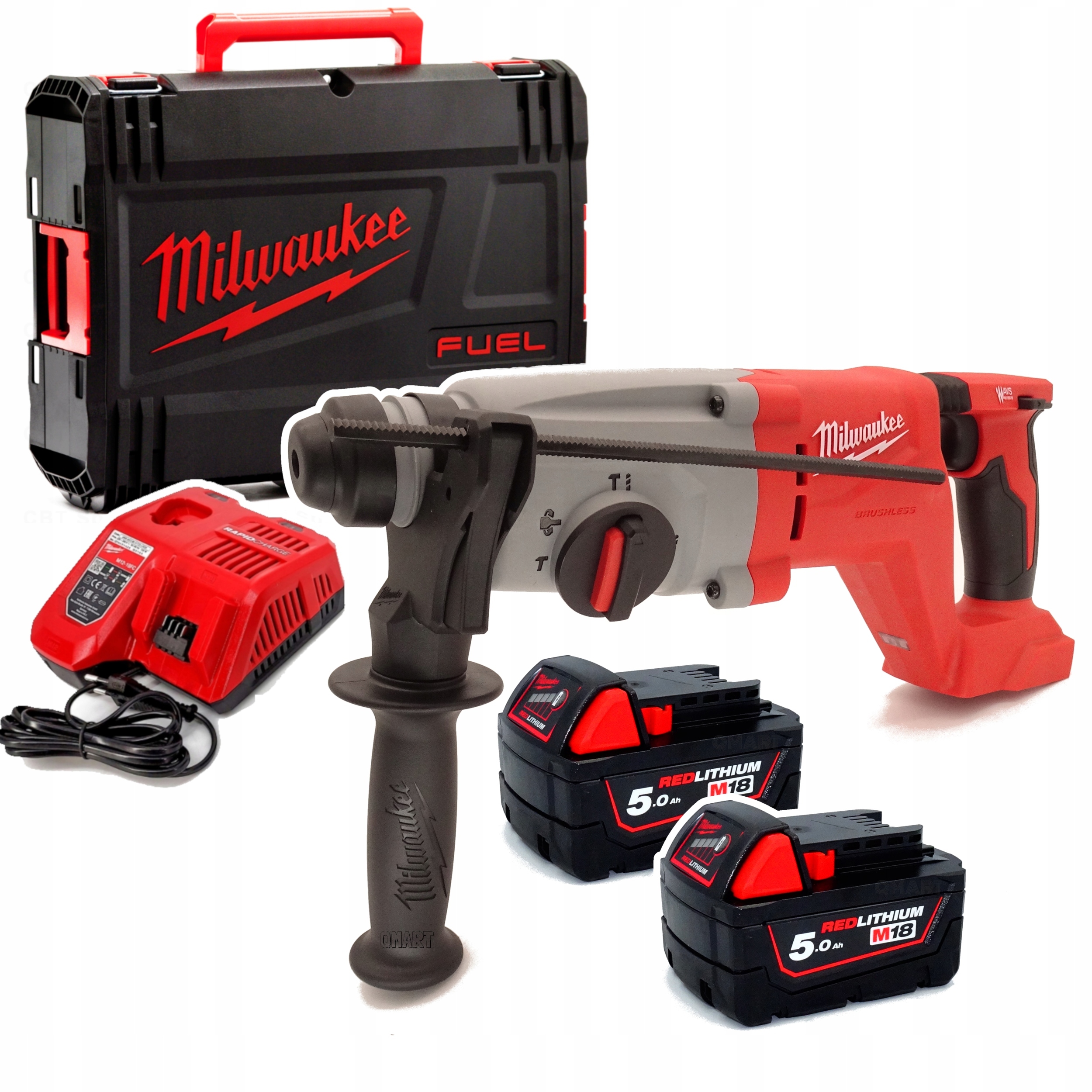 Mlotowiertarka Milwaukee Sds+ M18 BLHACD26-502X 2,6 J 4 tryby pracy