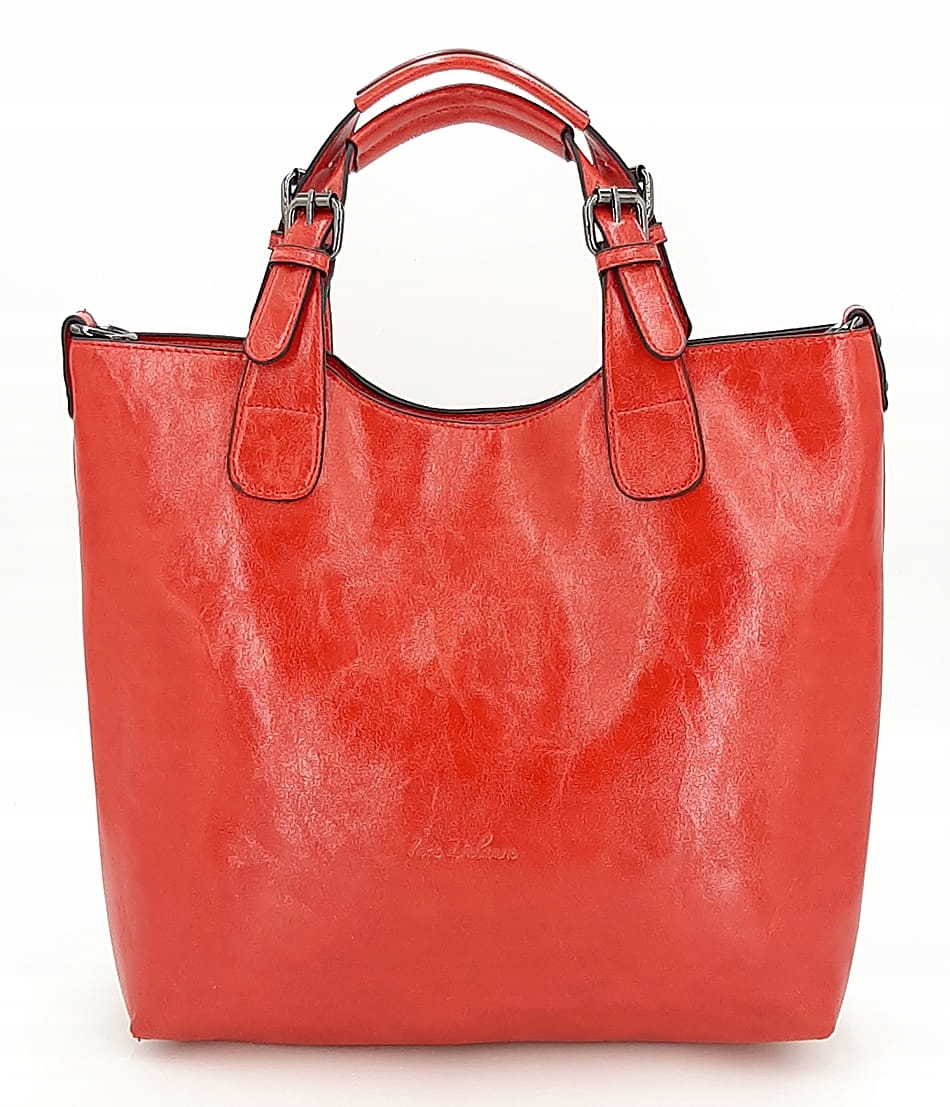 Červená klasická dámská kabelka Ines Delaure