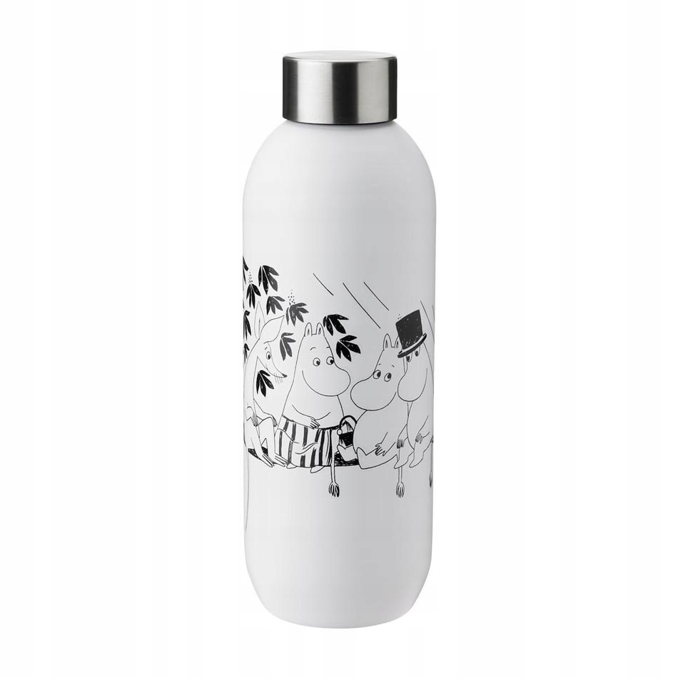 Láhev 750 ml (bílo-černá) Moomin Keep Cool Stelton