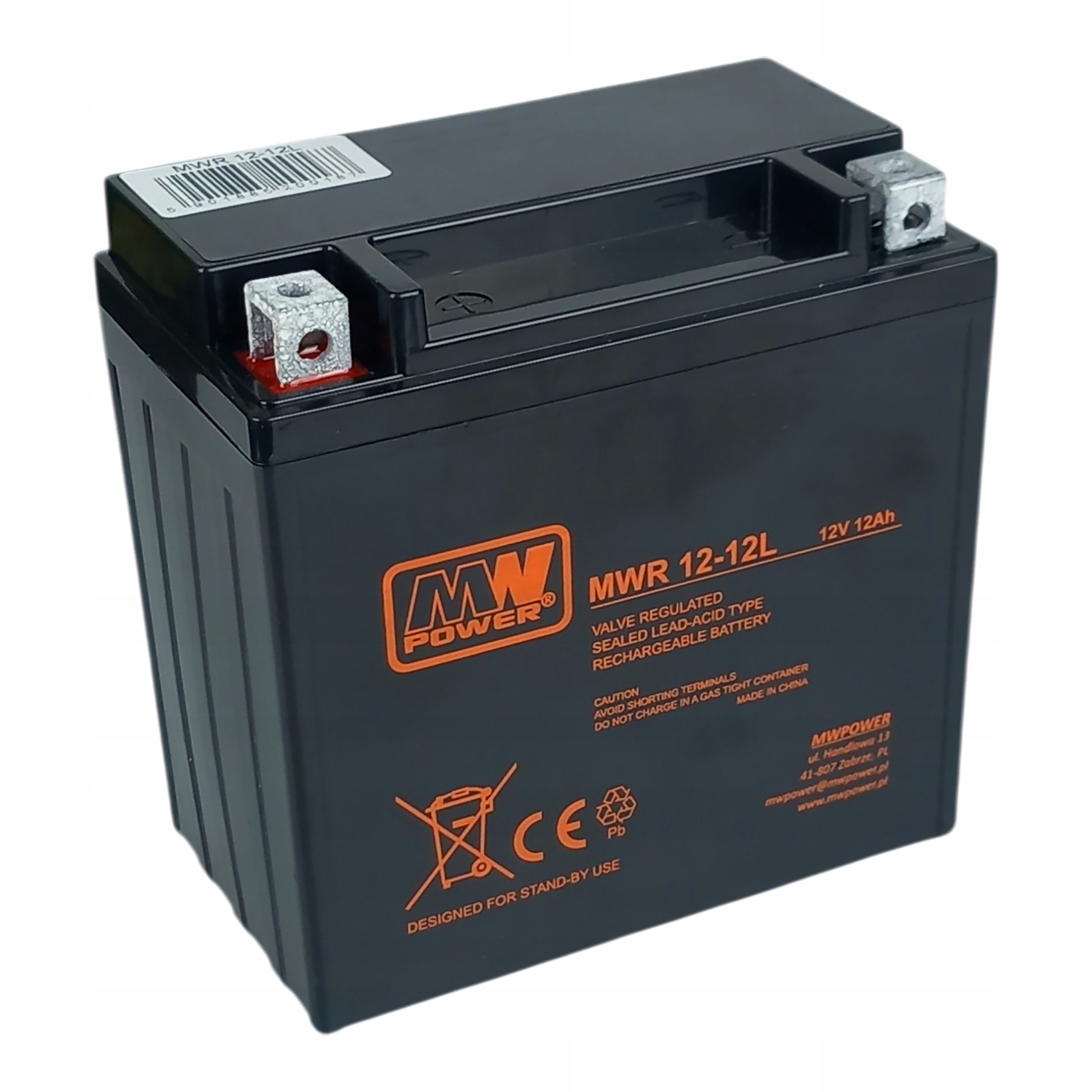 Akumulátor Motocyklový Mw Power Mwr 12-12L 12V 12Ah Agm Vrla