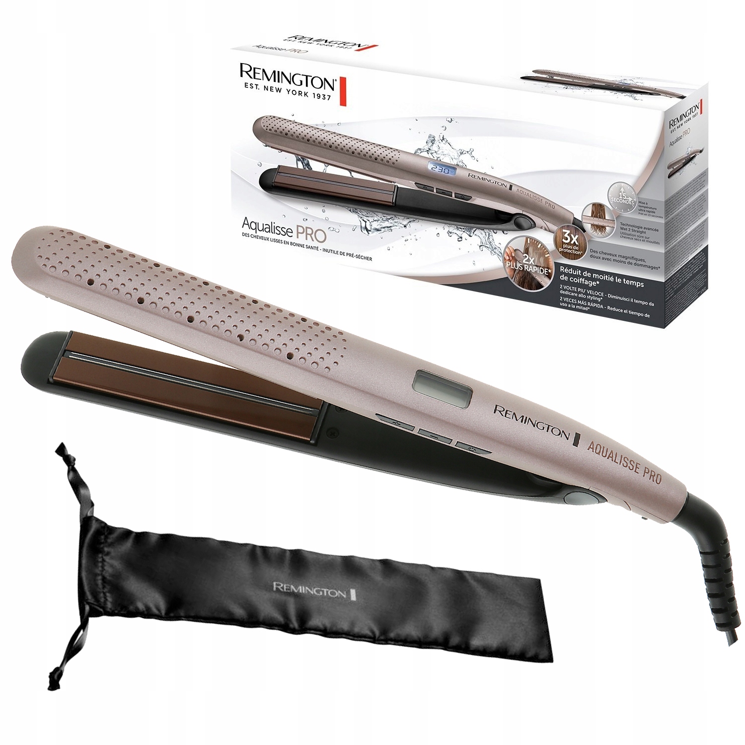 Žehlička Na Vlasy Remington Wet2Straight Pro S7970 Mokré žehlení Keramika