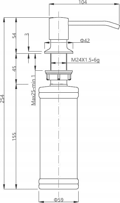 Dozownik do płynu QUADRON KEIRA czarny mat Marka Quadron