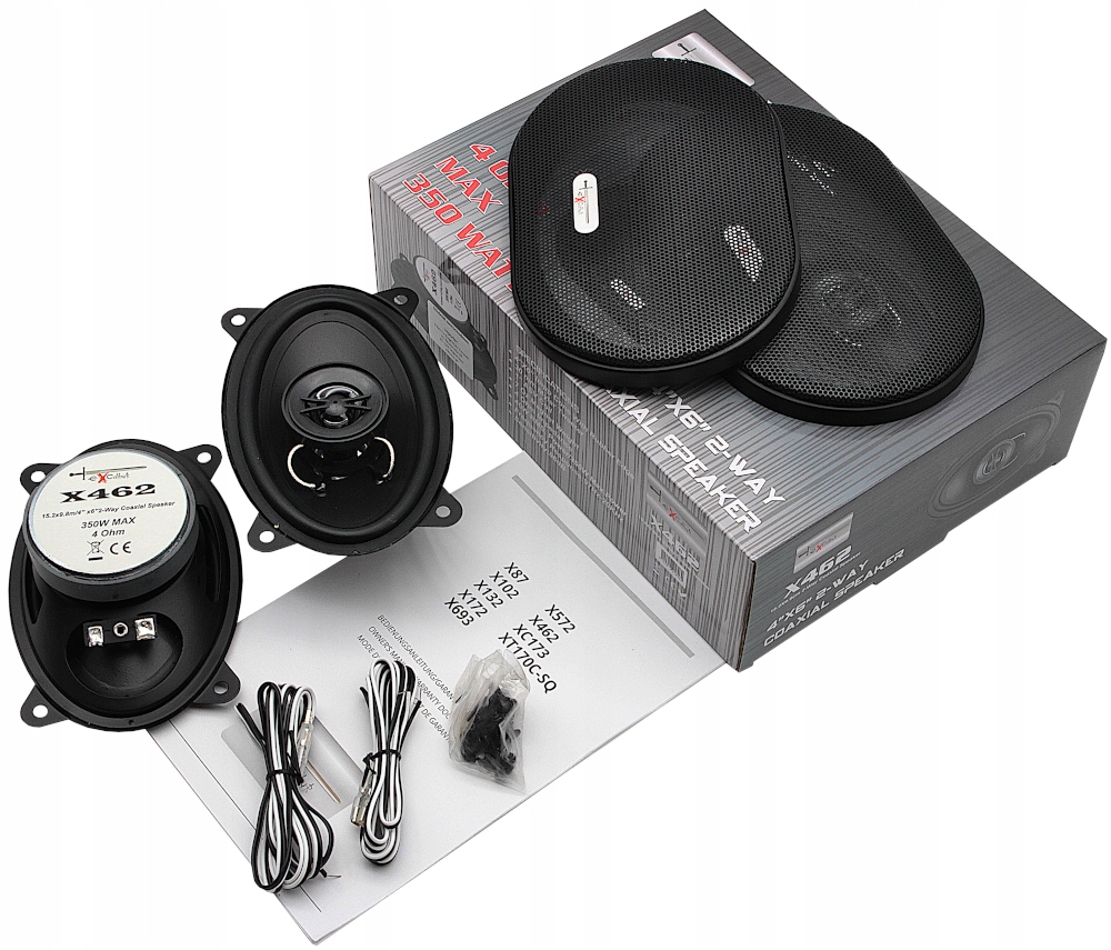 MOCNE GŁOŚNIKI SAMOCHODOWE 4x6" ELIPSY DO NISSAN MAXIMA 200 SX FIAT PUNTO 1 Głębokość mocowania 46 mm