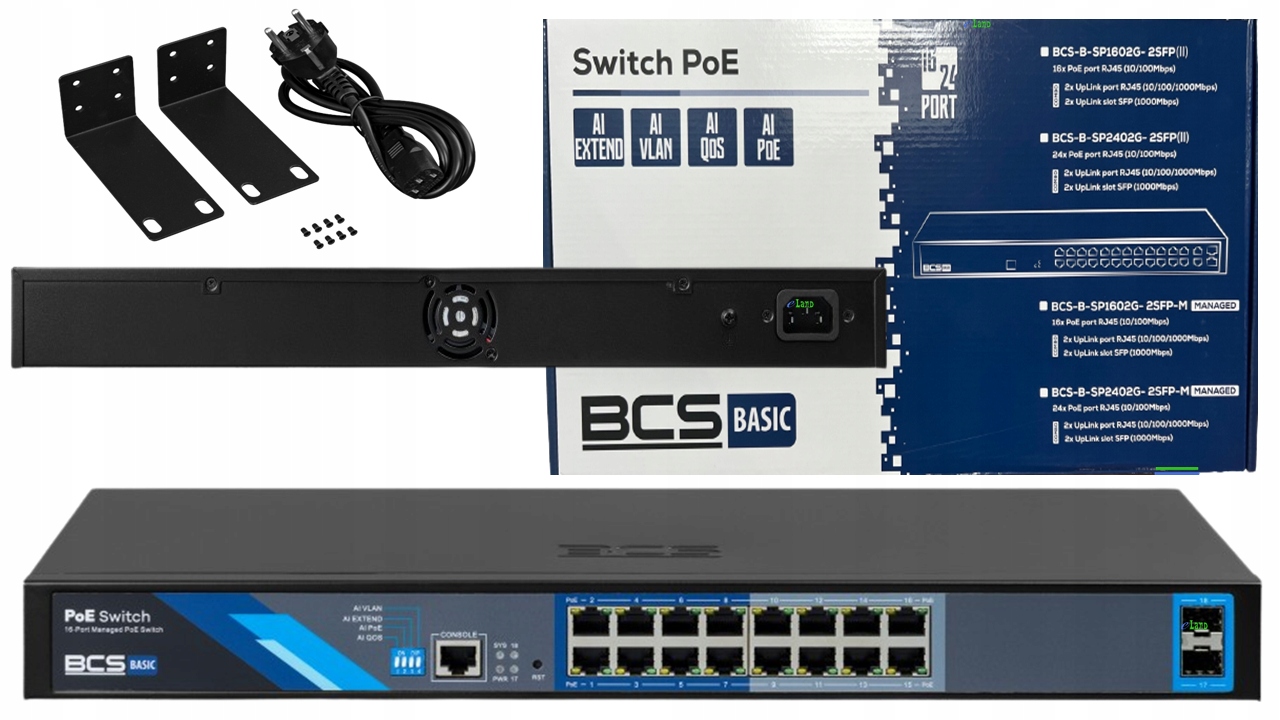 Switch Ip BCS-B-SP16G-2SFP-M
