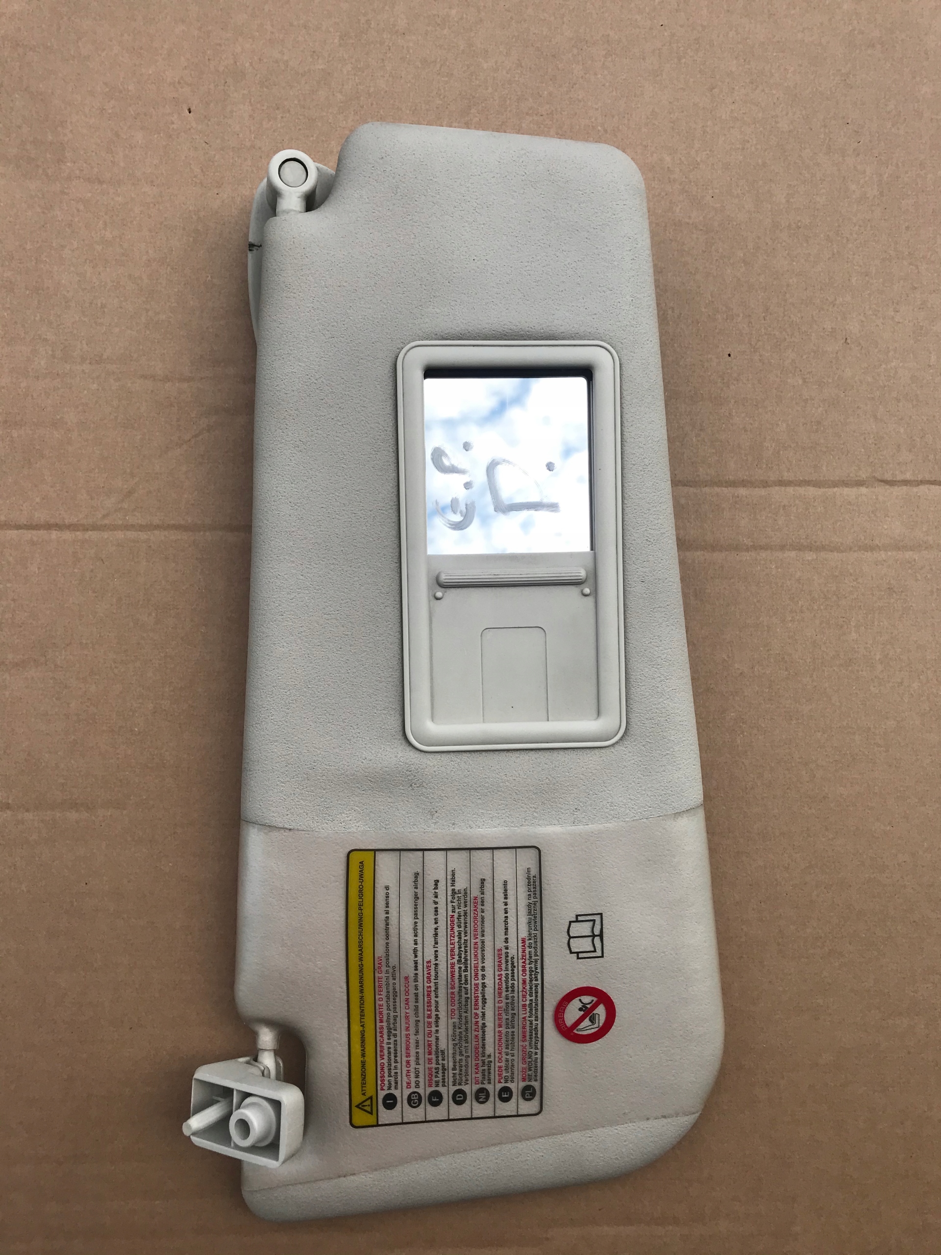 SŁONECZNIK OSŁONA DASZEK FIAT GRANDE PUNTO PRAWY