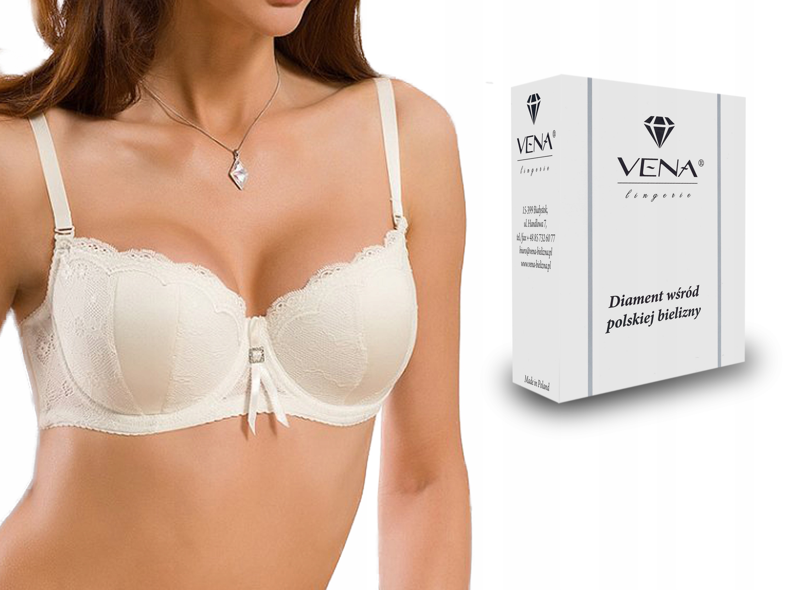 

Biustonosz Typu Balkonetka Vena VB-118 Ecru, 75E