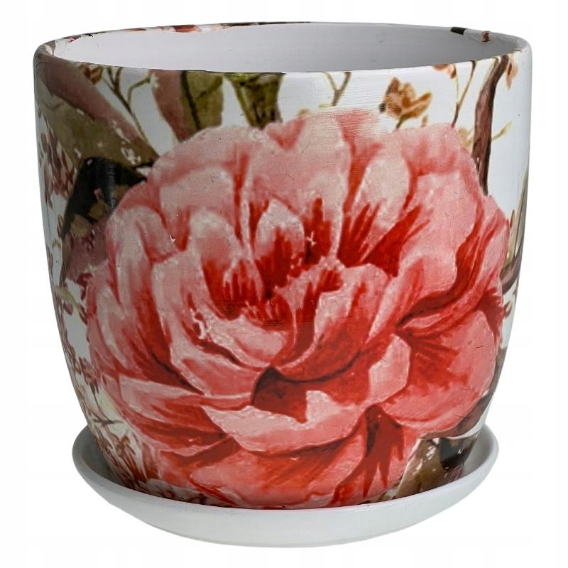 

Doniczka ceramiczna w kwiaty z podstawką 15 cm