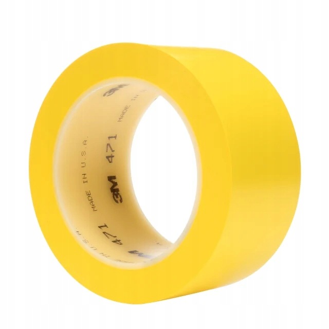 Vinylová páska 3M 471 žlutá 50 mm/33 m s označením