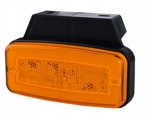 LAMPA OBRYSOWA LED 12/24V POMARAŃCZOWA BOCZNA