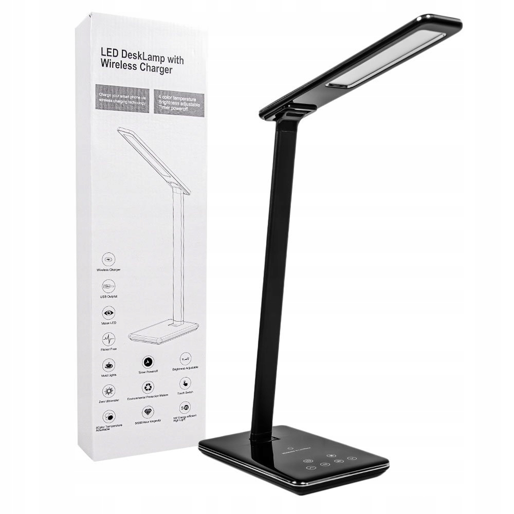 

Lampka Na Biurko Led Z Ładowarka Bezprzewodowa Qi