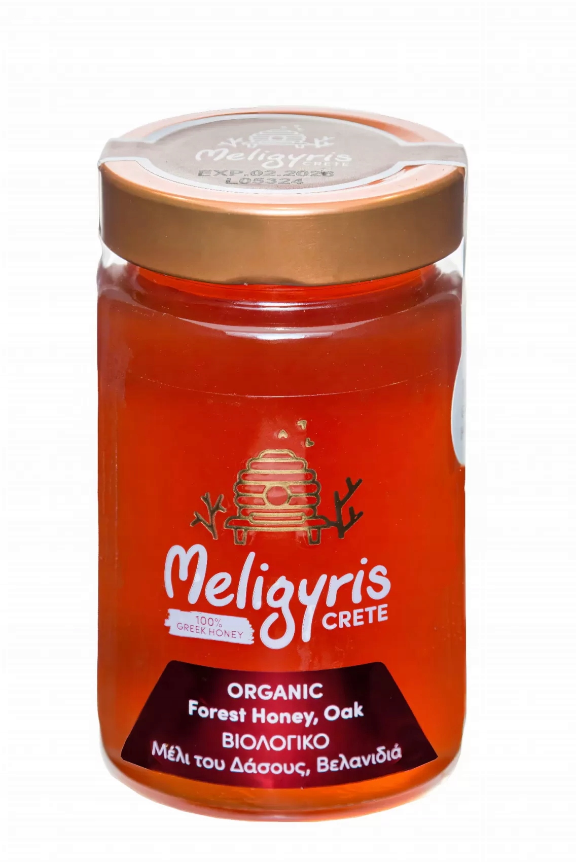 Meligyris Dubový med z Kréty 450 g Bio