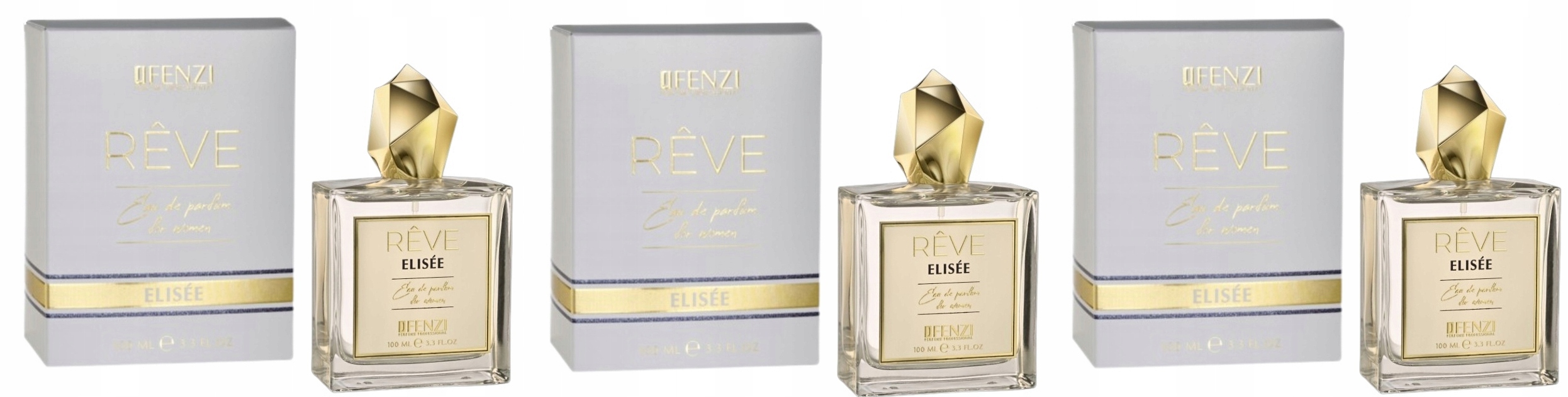JFenzi Reve Elisee Women 3x100ml parfémovaná voda