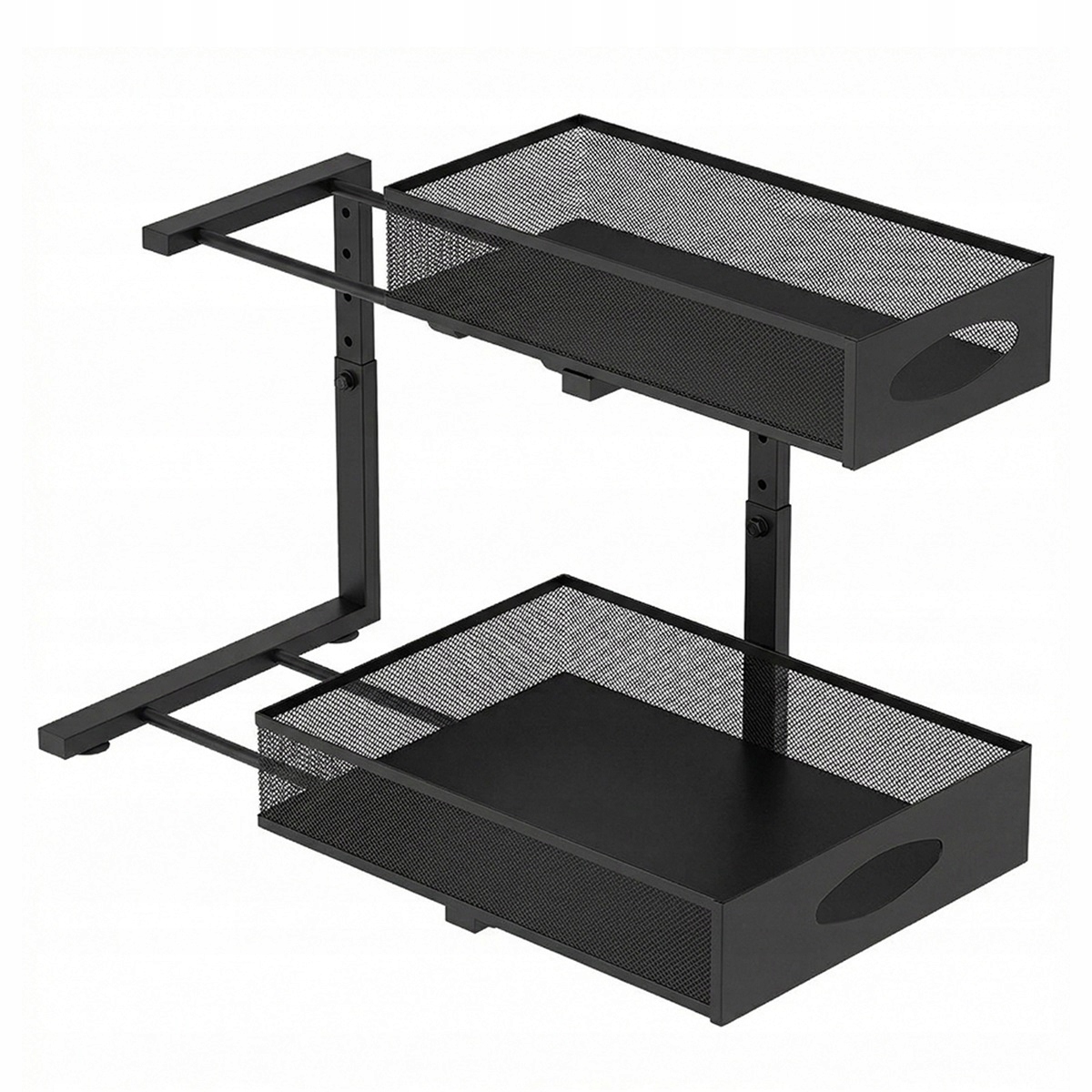 2 výsuvné zásuvky, kovový stojan s nastavitelnou výškou a nano pásky