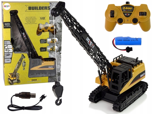 

Dźwig Żuraw 1:12 Rc 2,4 GHz Budowa Światła
