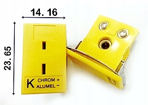 ZŁĄCZE TERMOPARA typ K, J, T (gniazdo + wtyk) Kod producenta 1010200143511