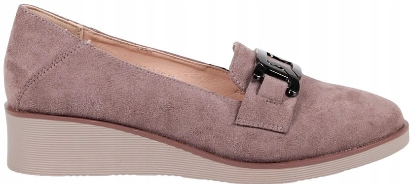 Pohodlné Dámské Boty Na Klínku, Mokasíny, Tmavě Béžová Khaki, Nazouvací Potocki