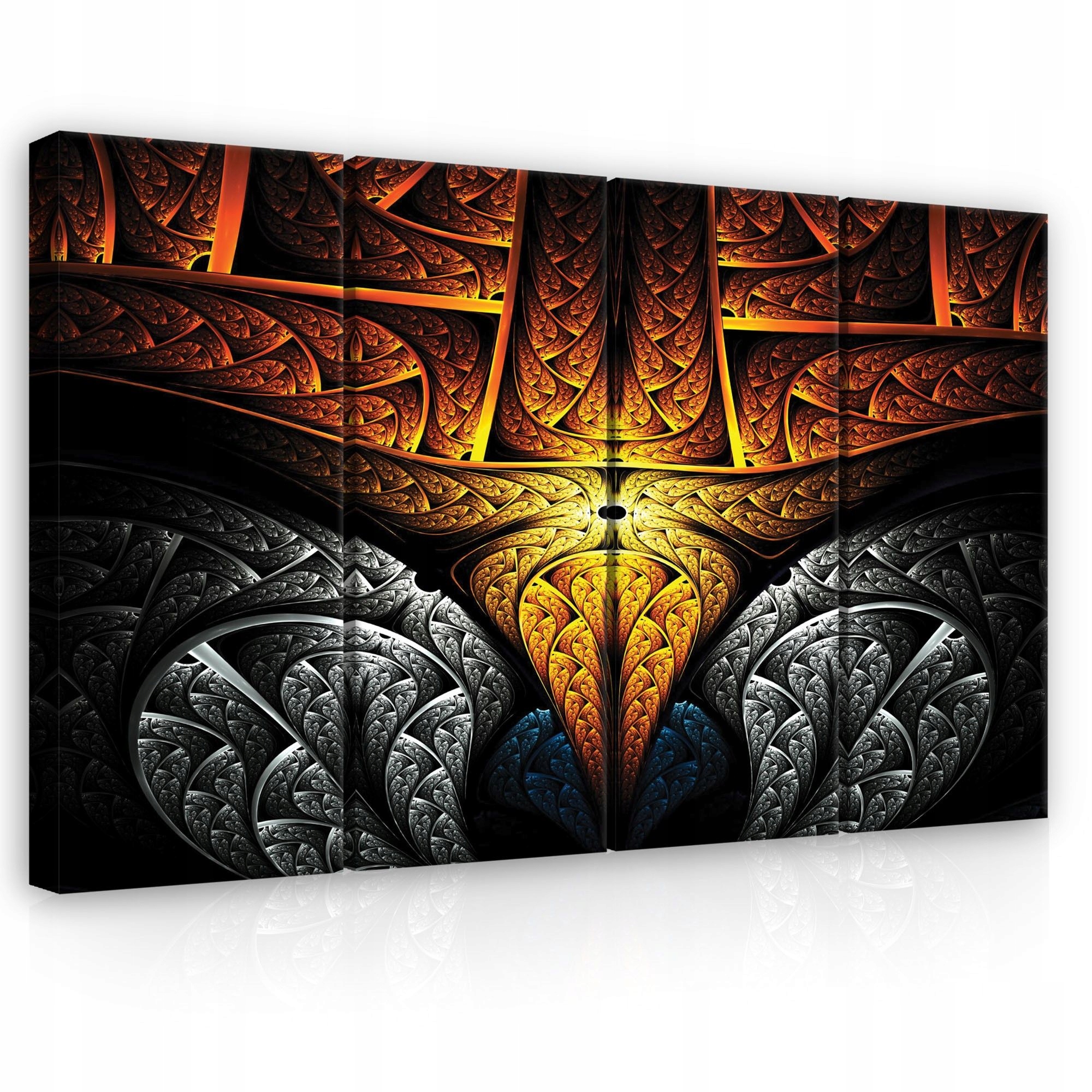 Obraz 120x80 Abstrakcia fraktálová energia svetlo tma kontrast dynamika