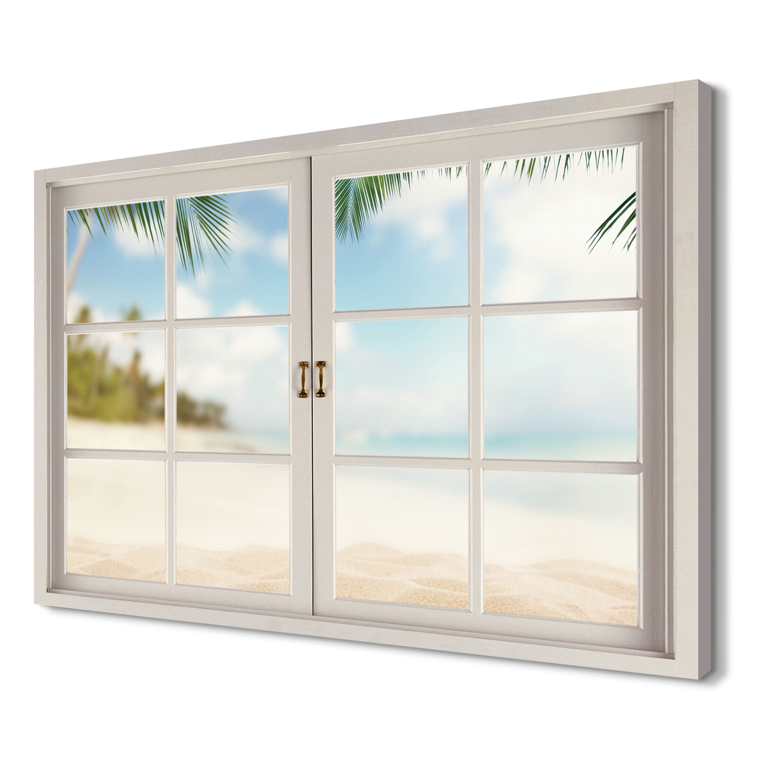 

Słońce ocean piasek ścienny 120x80 Obraz okno 3d